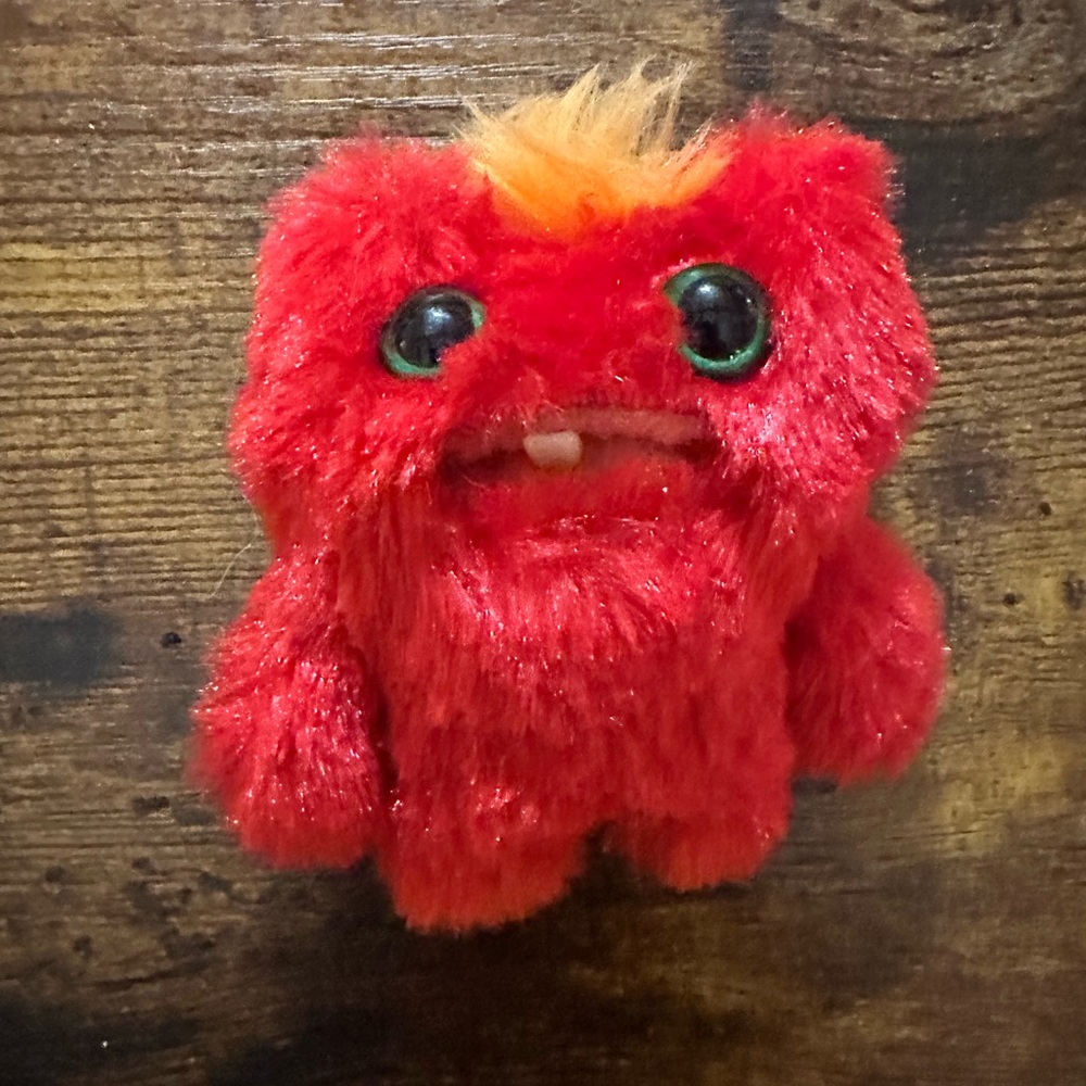 Fuzzy Red Fuggler Baby Monster Plush Toy